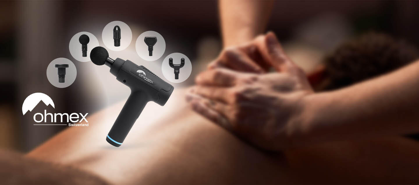 Pistolet de massage OHMEX (6 têtes de massage inclus)