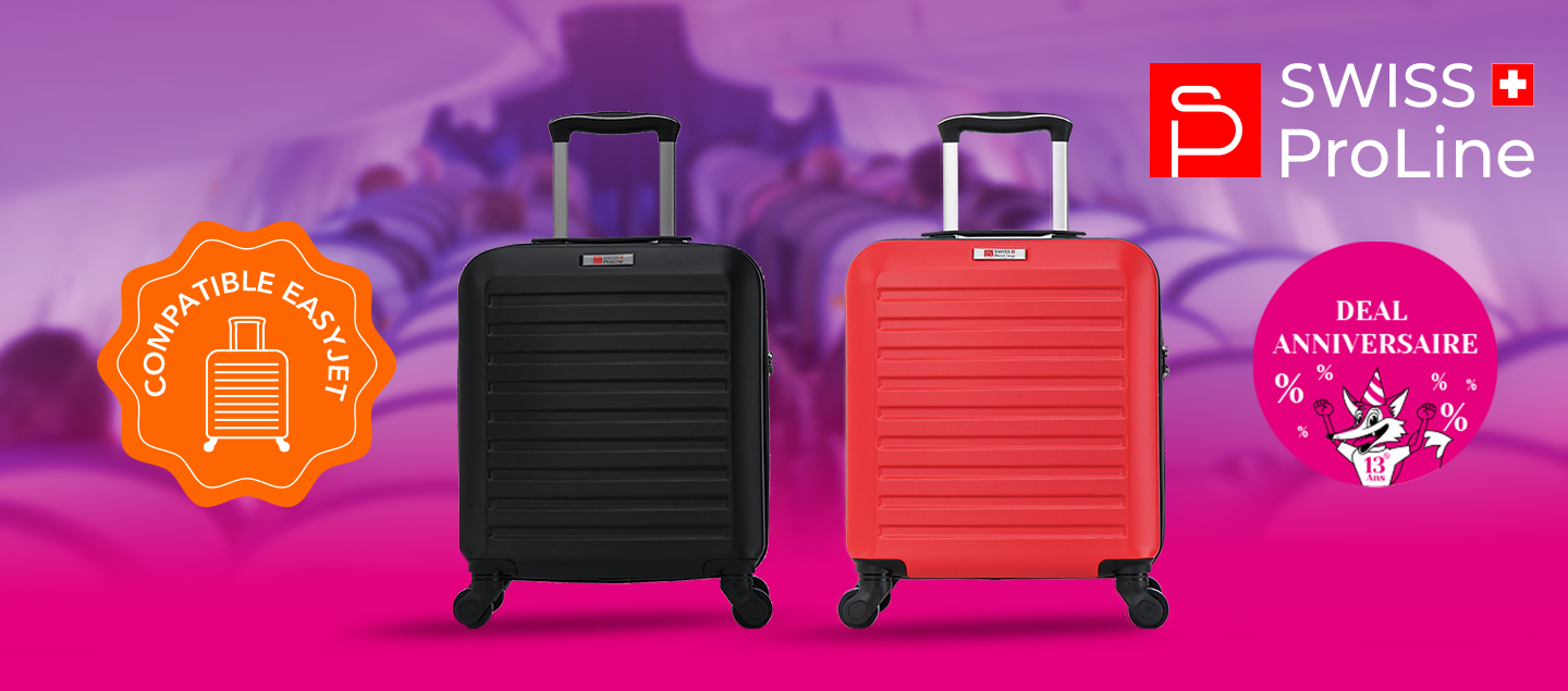 Valise cabine compatible EasyJet (45cm) SWISS ProLine