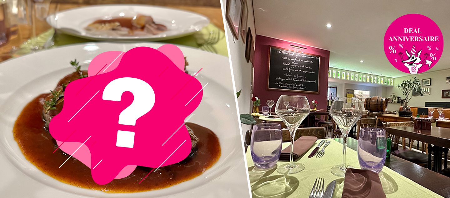 Menu Chasse Surprise avec entrée et dessert au Café du Mont-Blanc dès 2 personnes (14 points au Gault & Millau)