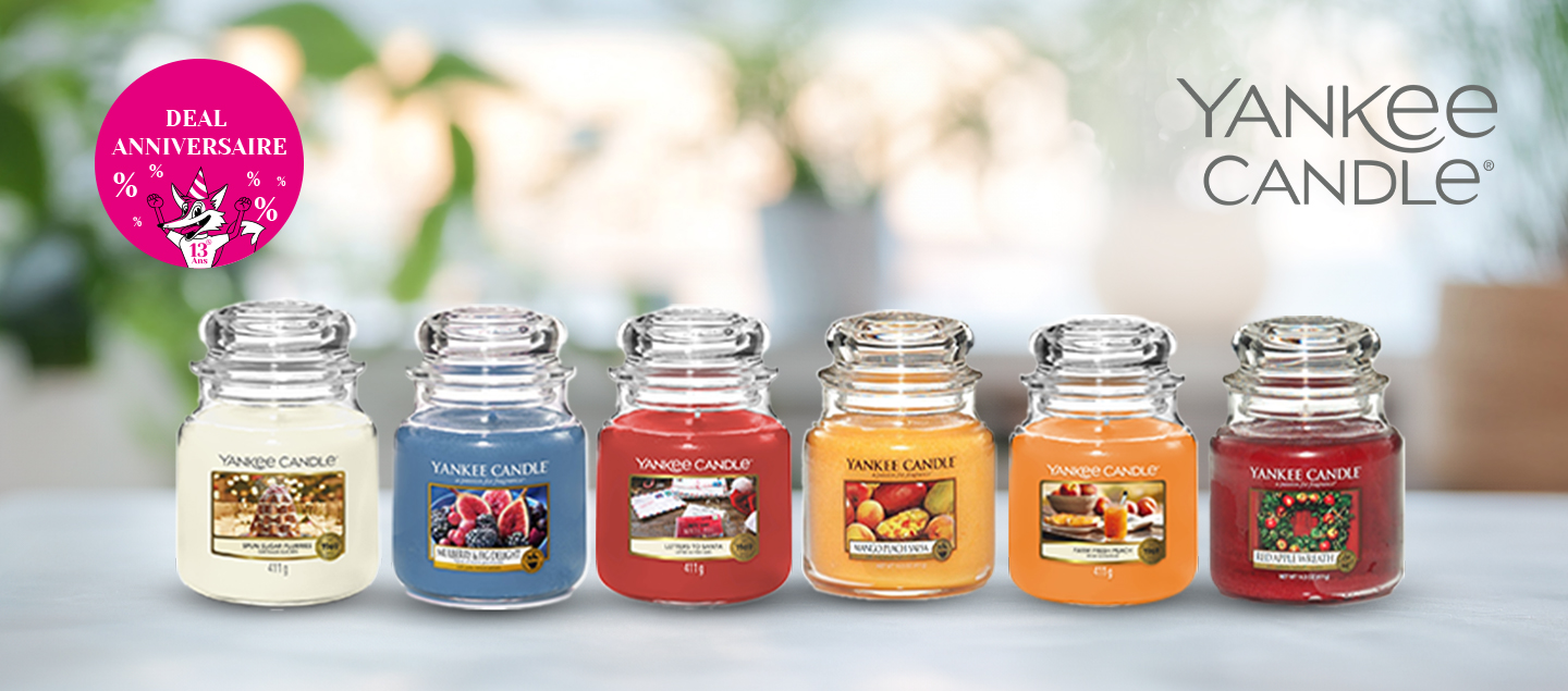 Set de 6 bougies parfum surprise (411g) Yankee Candle