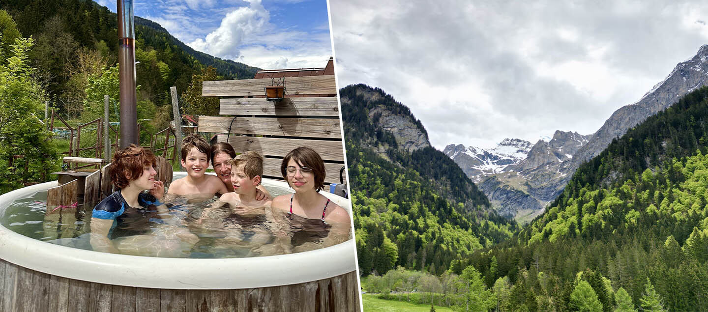 Journée détente dans Les Bains d’eau salée chaude, accès aux Sentiers pieds-nus philosophique et Tisane jusqu'à 6 personnes