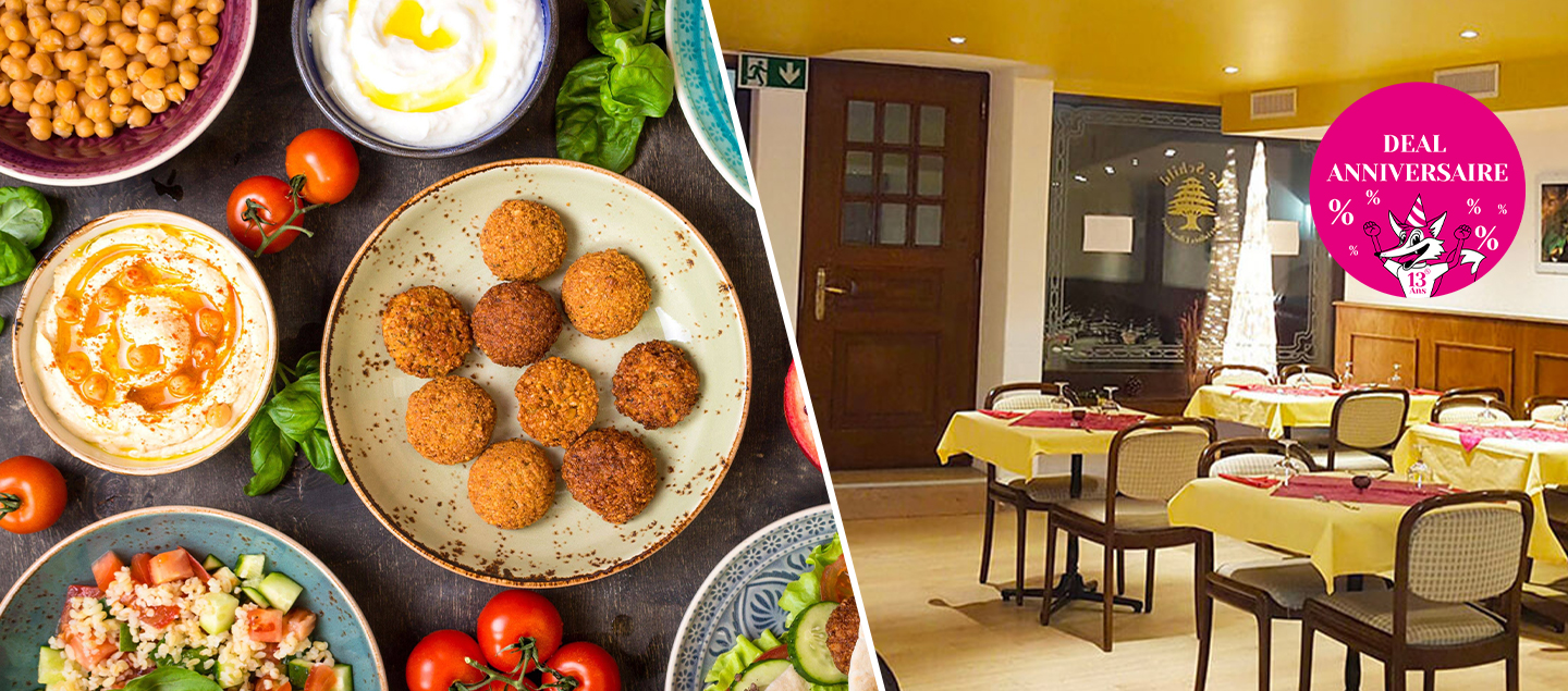 Menu mélange de Mezze Libanais avec dessert dès 2 personnes