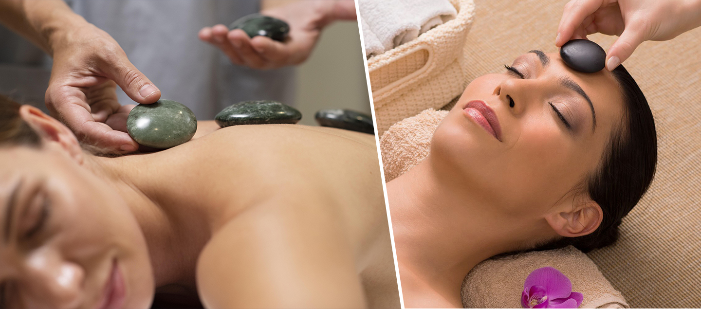 Soin du visage et/ou Massage du dos aux Pierres chaudes