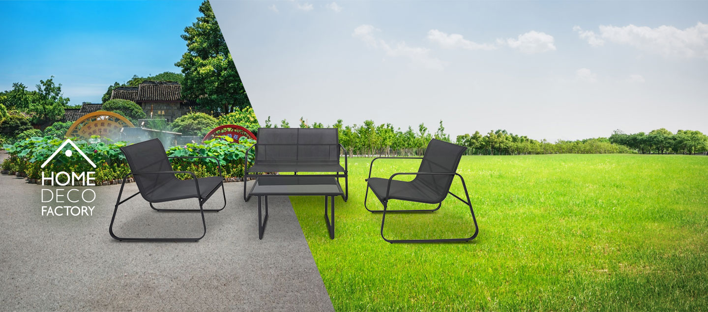 Salon de jardin 4 pièces Ibiza HOME DECO FACTORY