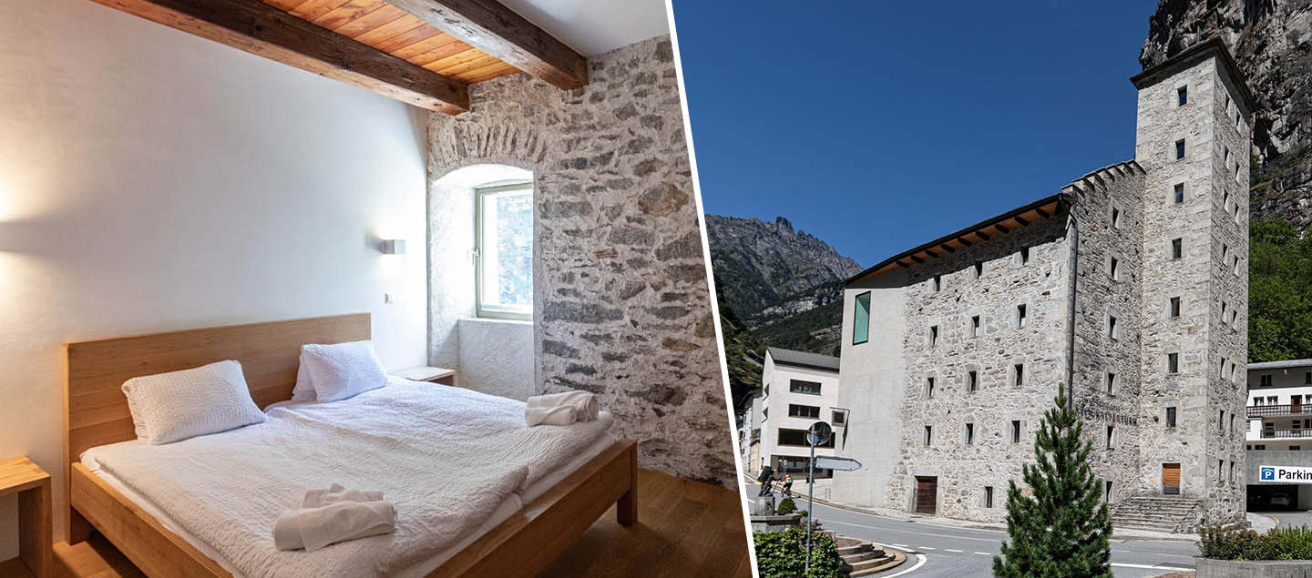 Séjour à l’Hôtel historique Stockalperturm avec Petit-déjeuner ou Demi-pension pour 2 personnes