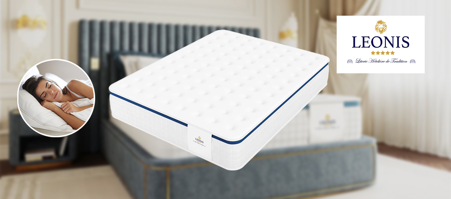 Matelas Vasco avec mousse à mémoire de forme - épaisseur 30cm - LEONIS