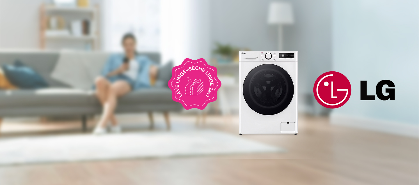 Lave-linge et sèche-linge 2en1 LG
