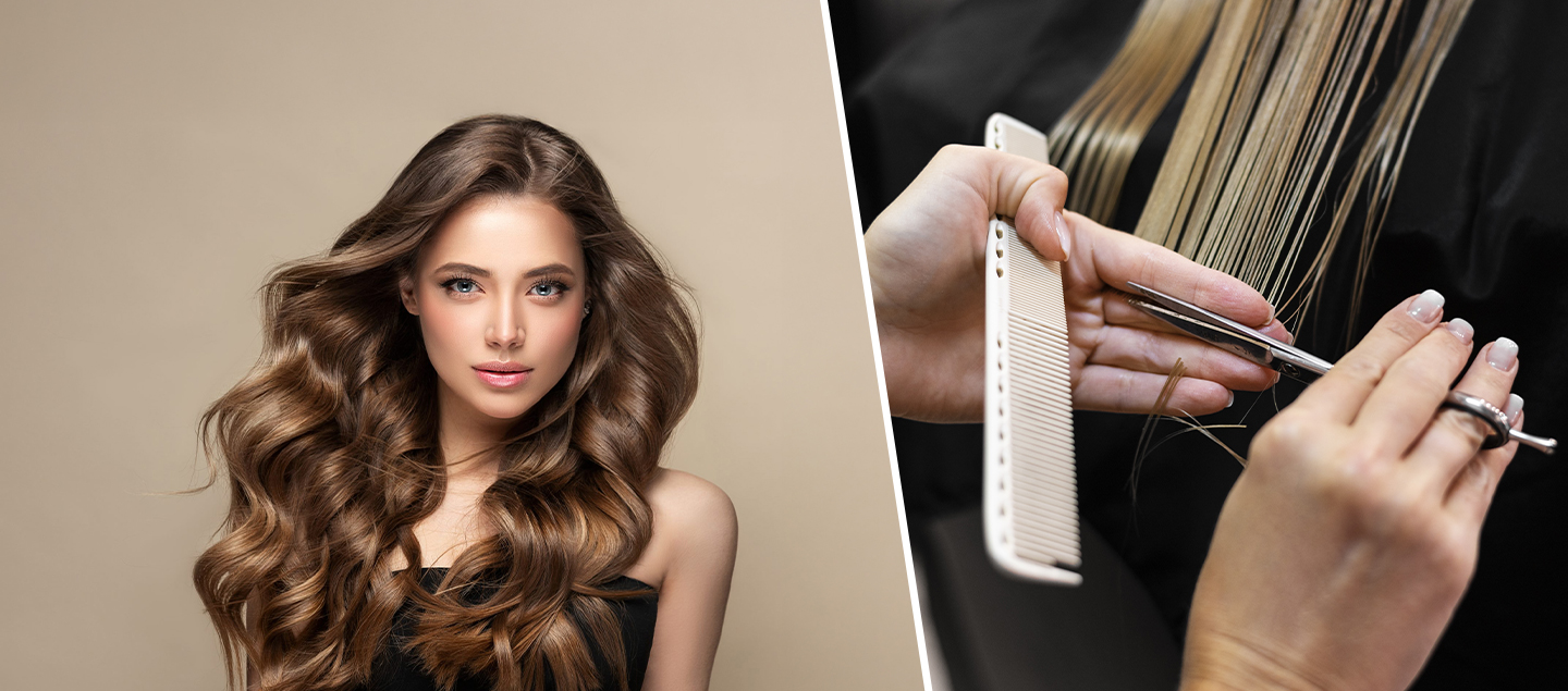 Coupe avec brushing