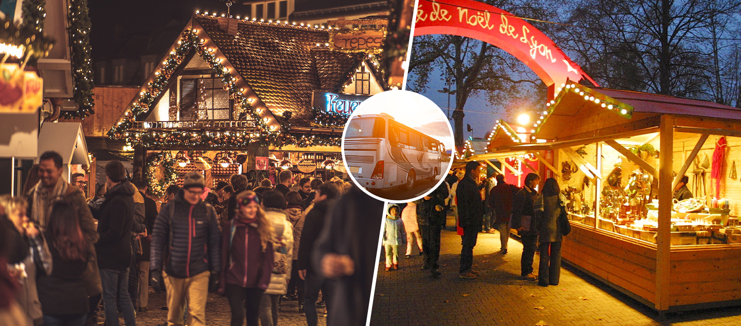 Journée au marché de Noël de Lyon avec Voyage en bus (21 décembre 2024)