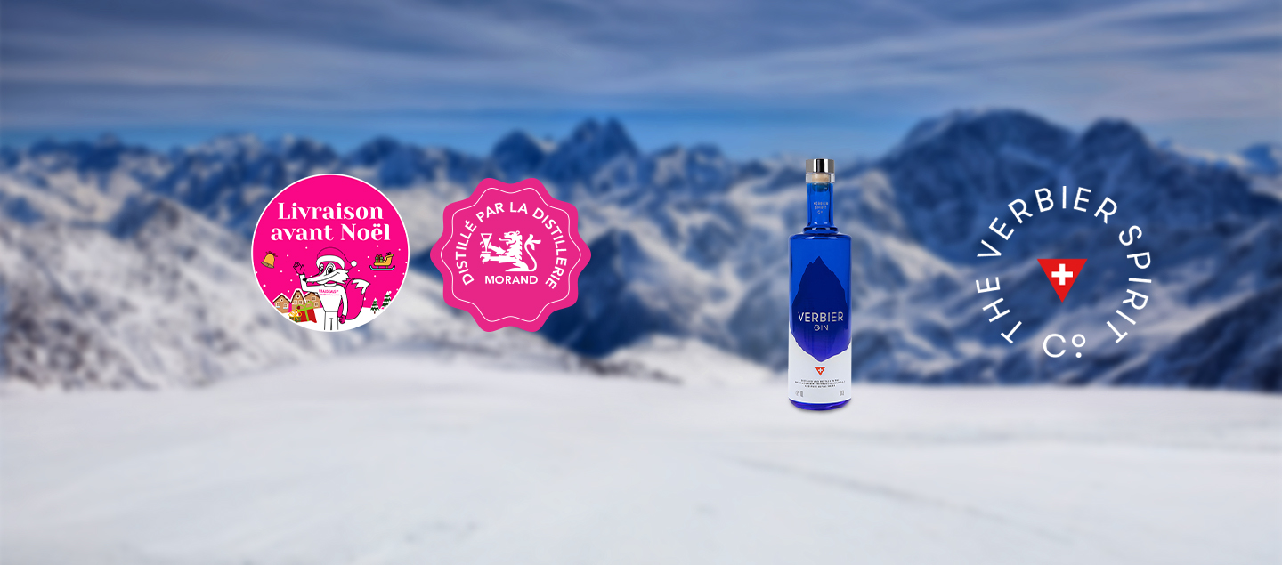 Bouteille de GIN 70cl VERBIER (distillé par la Distillerie Morand) 