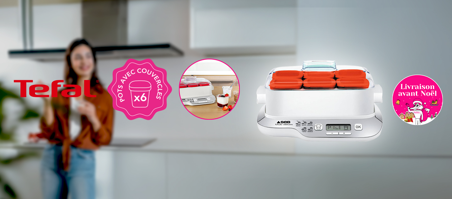Yaourtière 5en1 avec 8 accessoires TEFAL