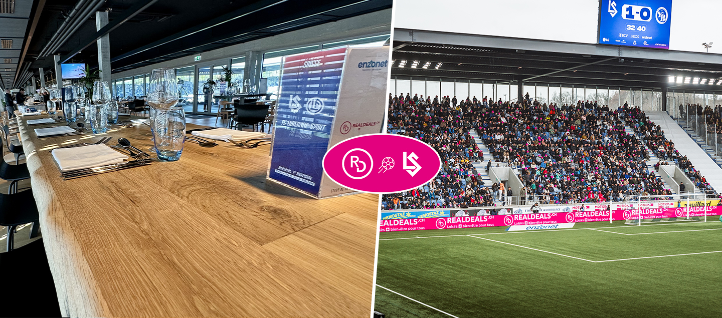 LSxRD - 1 accès en Lounge VIP pour un match du FC Lausanne-Sport (menu 3 plats en buffet et boissons à volonté)