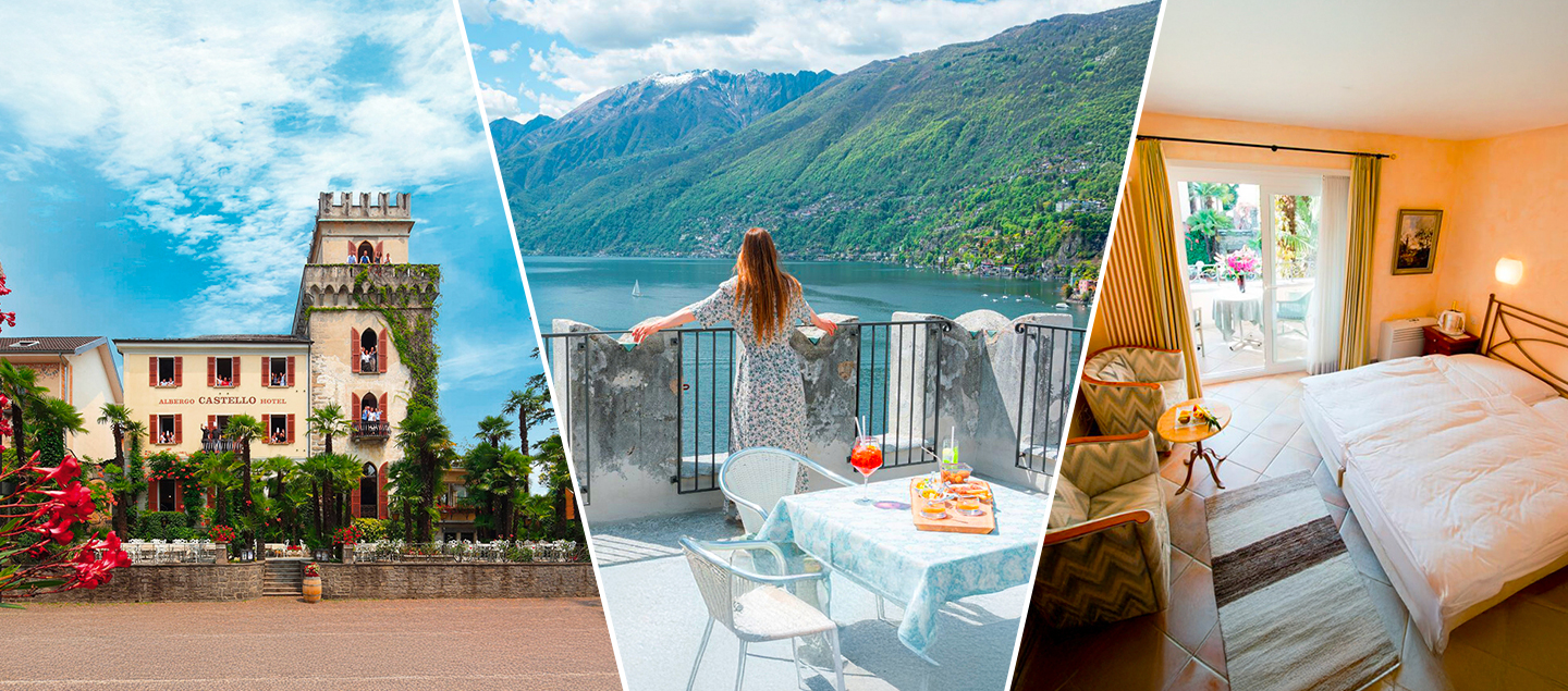 Séjour à Ascona avec Petit-déjeuner et Menu 3 plats (selon formule) pour 2 personnes