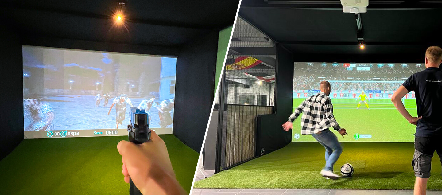 1h de simulateur de Football, Multi-sports et Tir laser jusqu'à 8 personnes