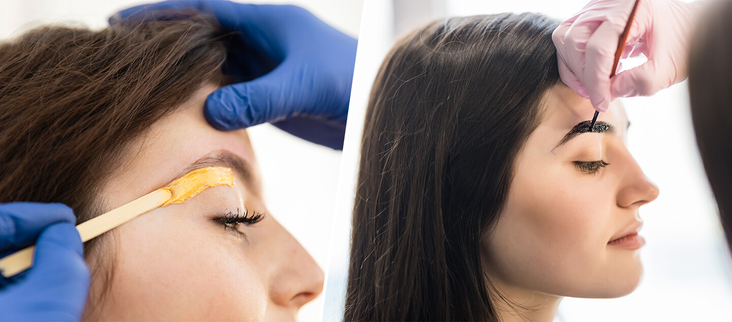 Beauté des Sourcils avec épilation et teinture