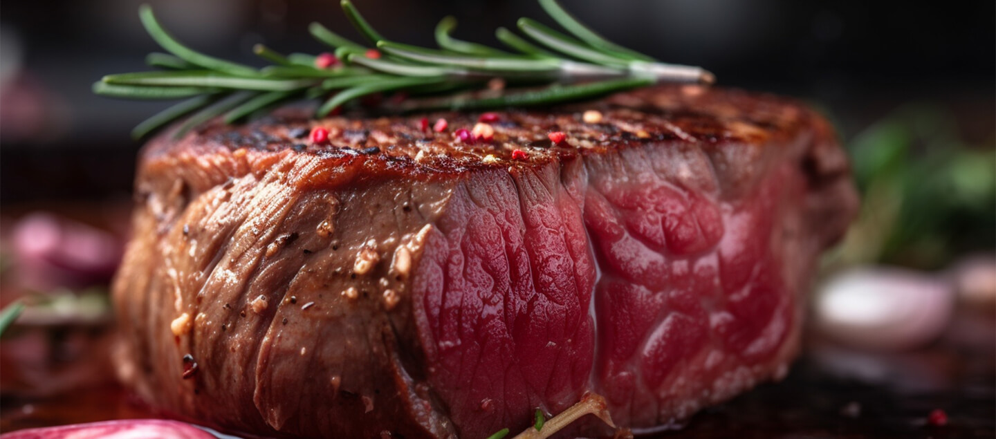 Menu Pavé de Bœuf grillé de 250 grammes avec entrée et dessert dès 2 personnes