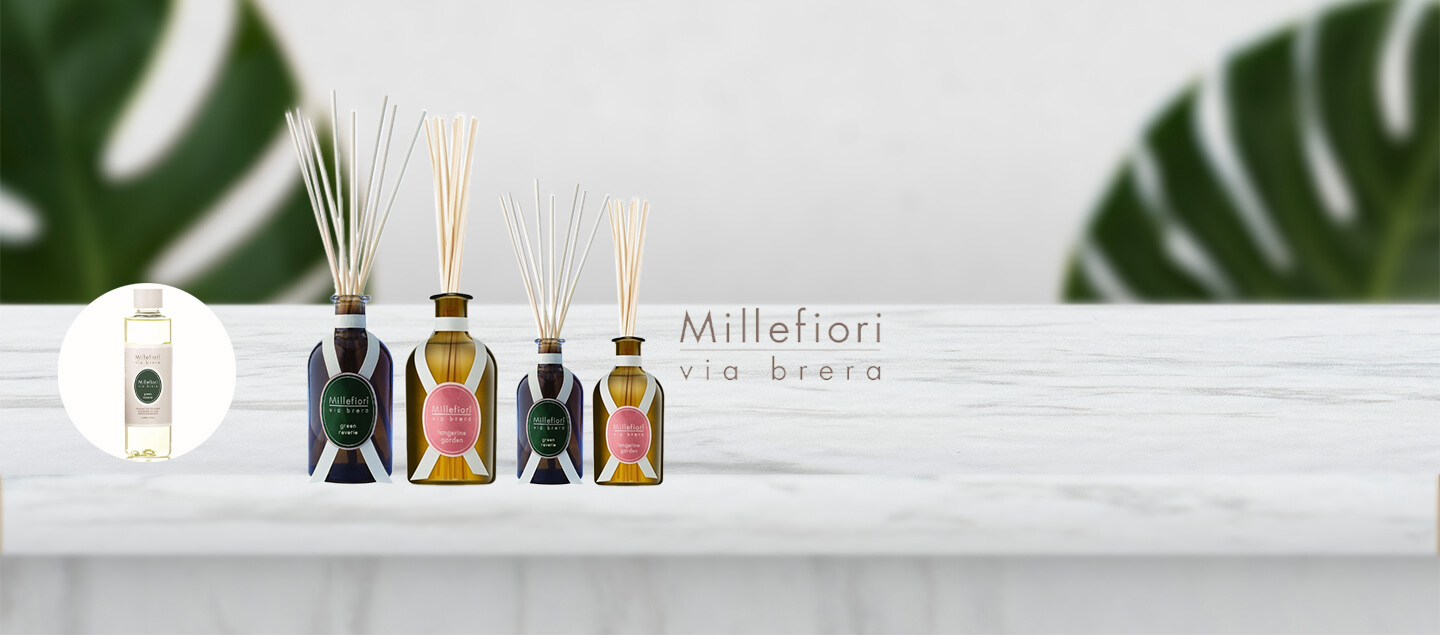 Diffuseur 100 ml ou 250 ml Millefiori Milano (avec une recharge de 250 ml offerte)