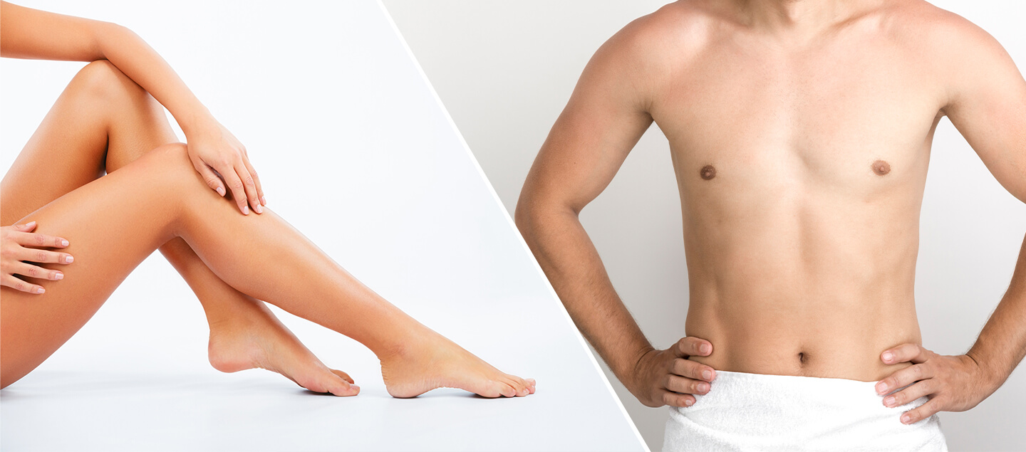 Épilation définitive au Laser diodes sur Zones au choix pour femme ou homme - 1 ou 3 séances 
