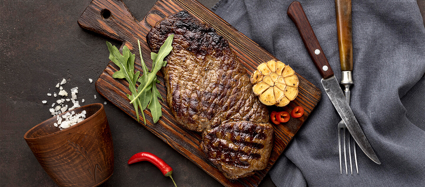 Menu Steak de cheval avec entrée et dessert dès 2 personnes