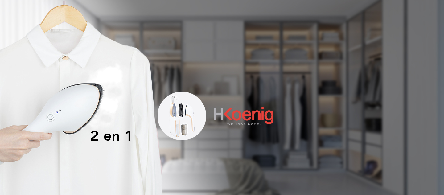 Défroisseur 2 en 1 pratique Hkoening