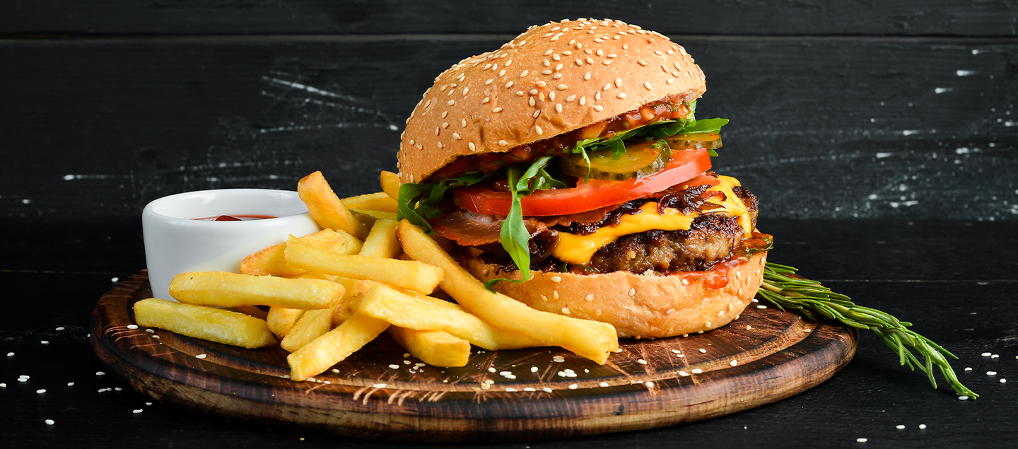 Menu Burger simple au choix avec entrée et dessert dès 2 personnes
