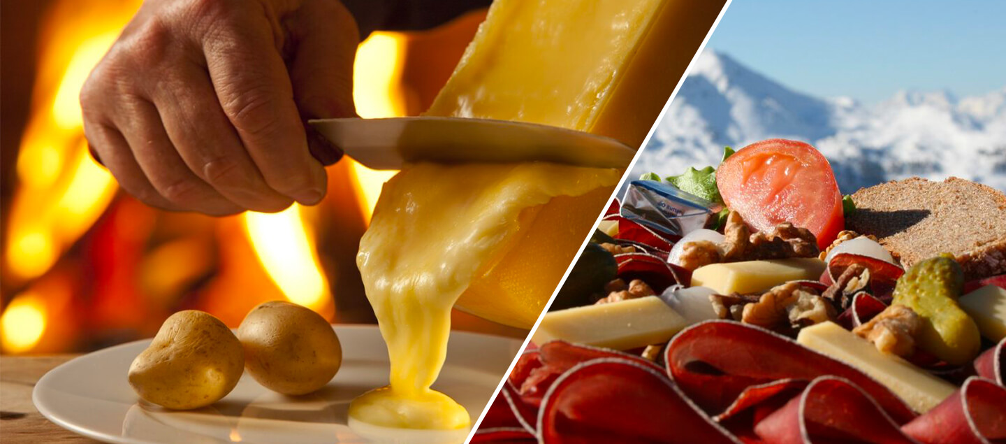 Menu valaisan à domicile avec raclette à discrétion et produits du terroir dès 4 personnes