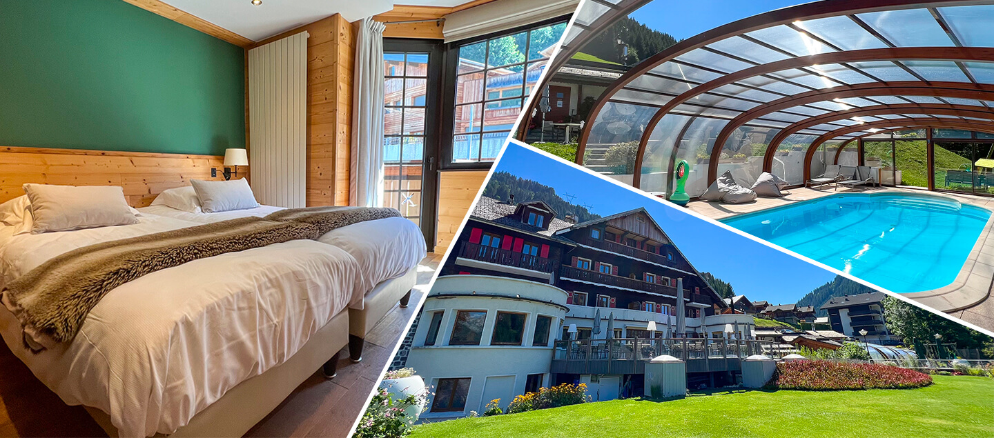 Séjour à la montagne en chambre exclusive avec balcon, petit-déjeuner, spa, piscine, jacuzzi et hammam pour 2 personnes