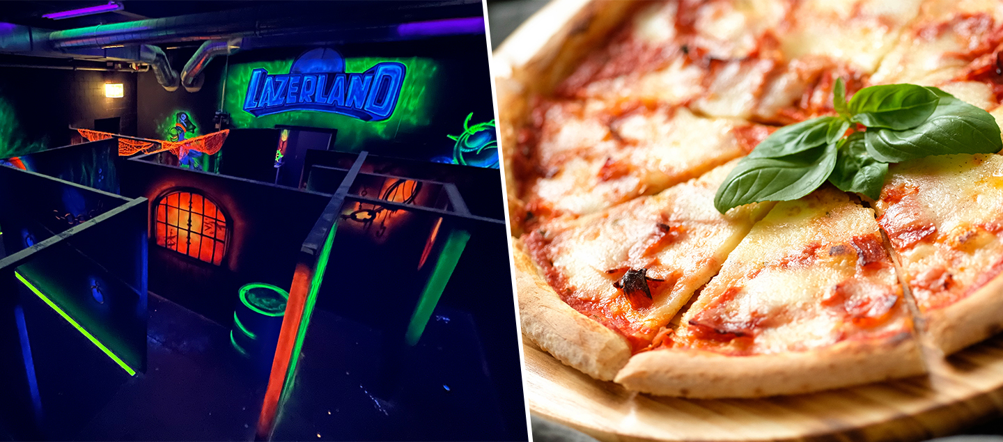 2 sessions de Laser Game avec Pizza ou Glace dès 2 personnes