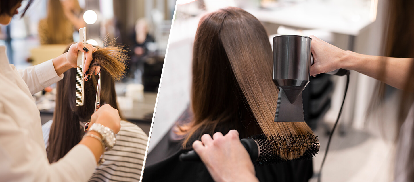Shampoing, Coupe et Brushing - Cheveux courts à longs