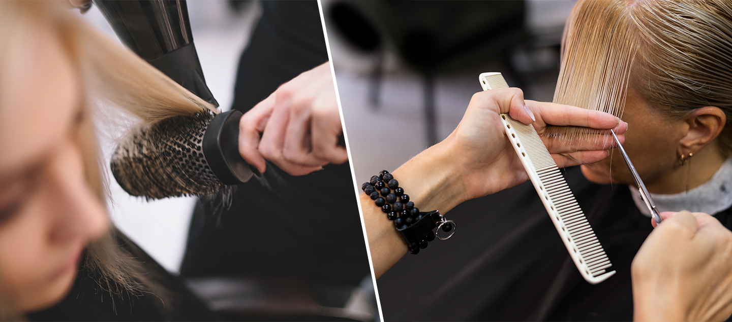 Shampoing spécial hydratation, coupe et brushing - Cheveux courts à longs