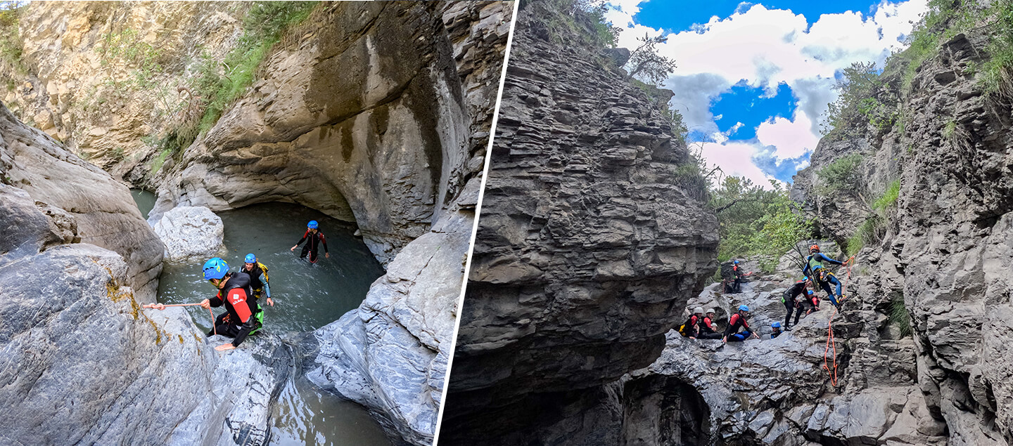 Journée canyoning à Gondo avec Pique-nique dans le canyon