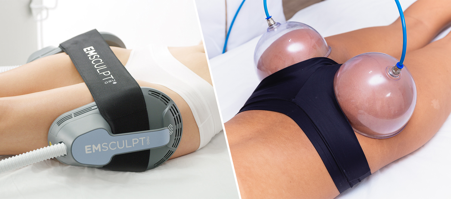 Lifting colombien avec Massage remodelant des fesses et EMSculpt au choix - 1 ou 3 séances