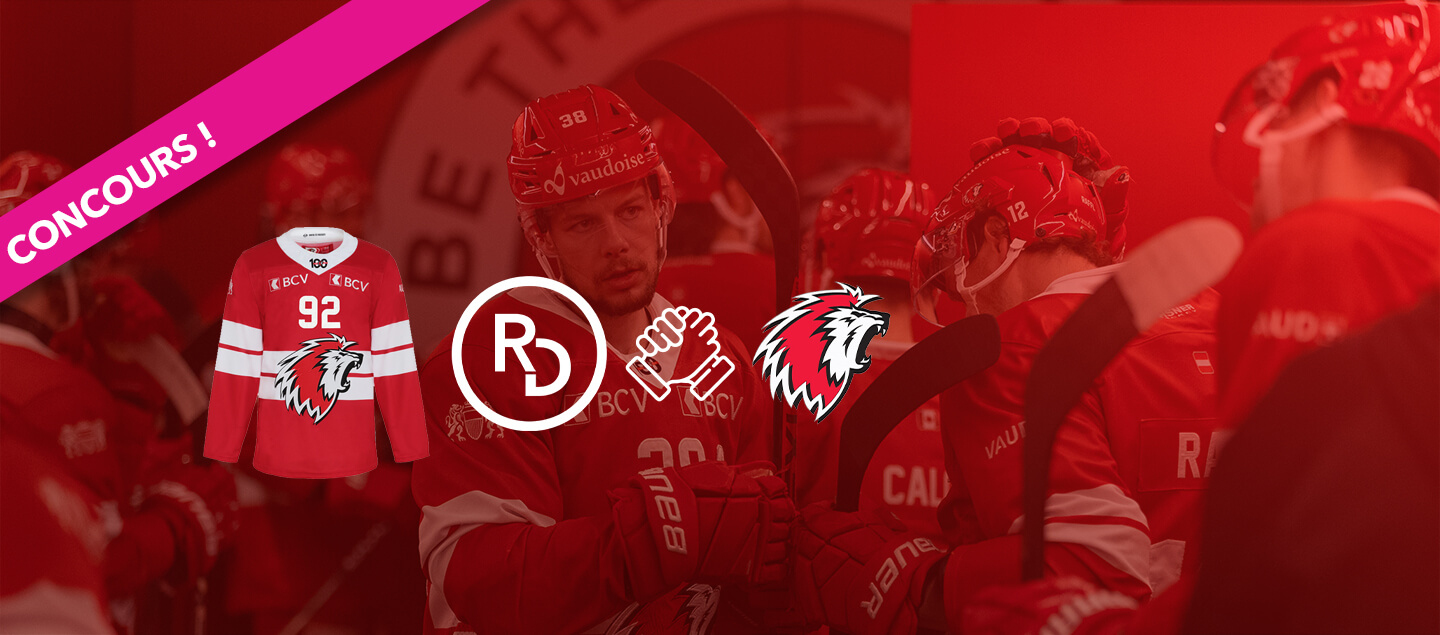 Concours exceptionnel - Gagnez un Maillot officiel 2023-2024 du Lausanne Hockey Club dédicacé par toute l'équipe