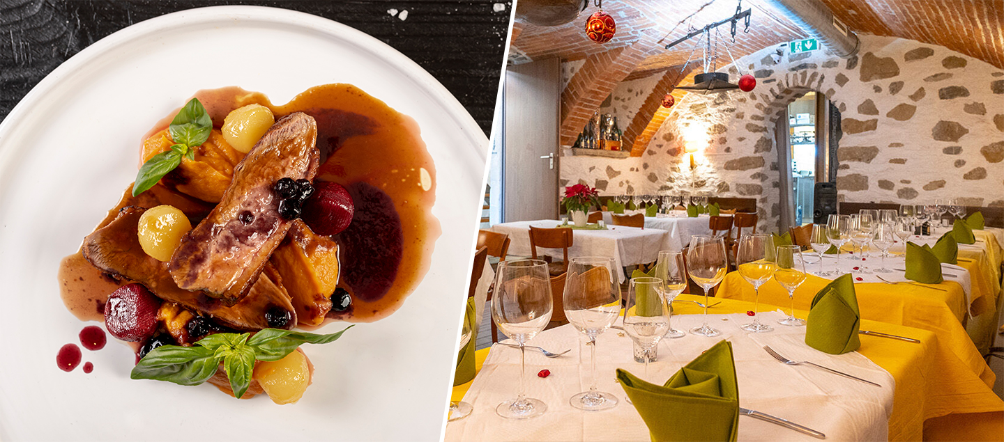 Menu de chasse avec selle de chevreuil, entrée et dessert dès 2 personnes