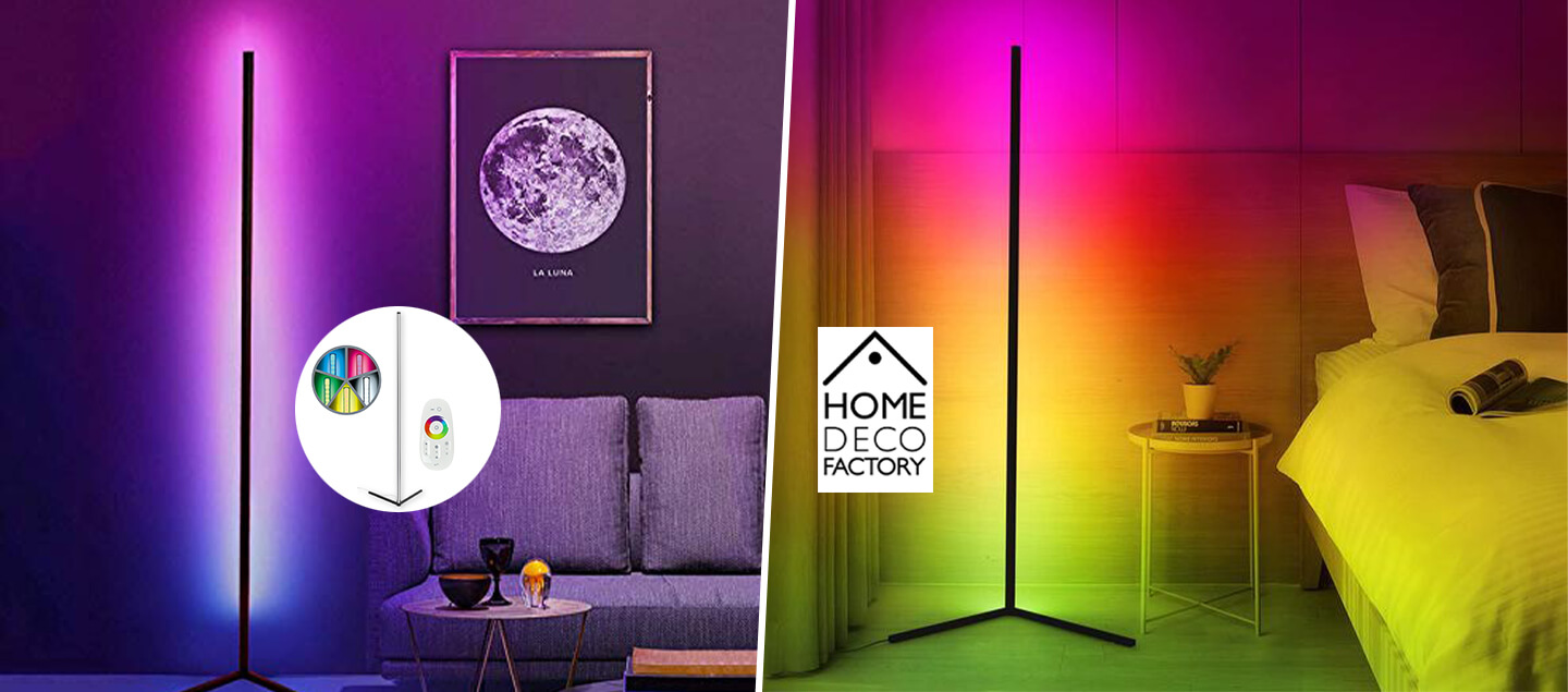 Lampe LED tube sur pied