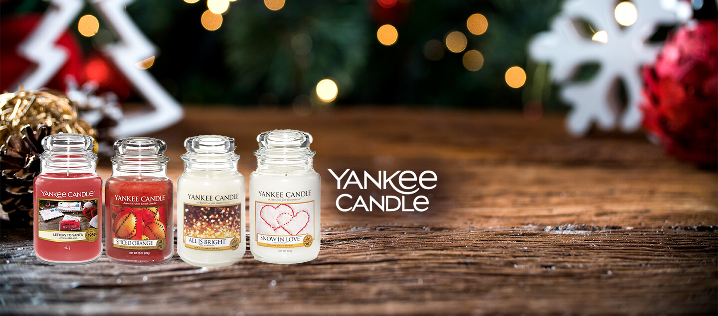 Set de 4 bougies larges (623g) Noël Yankee Candle