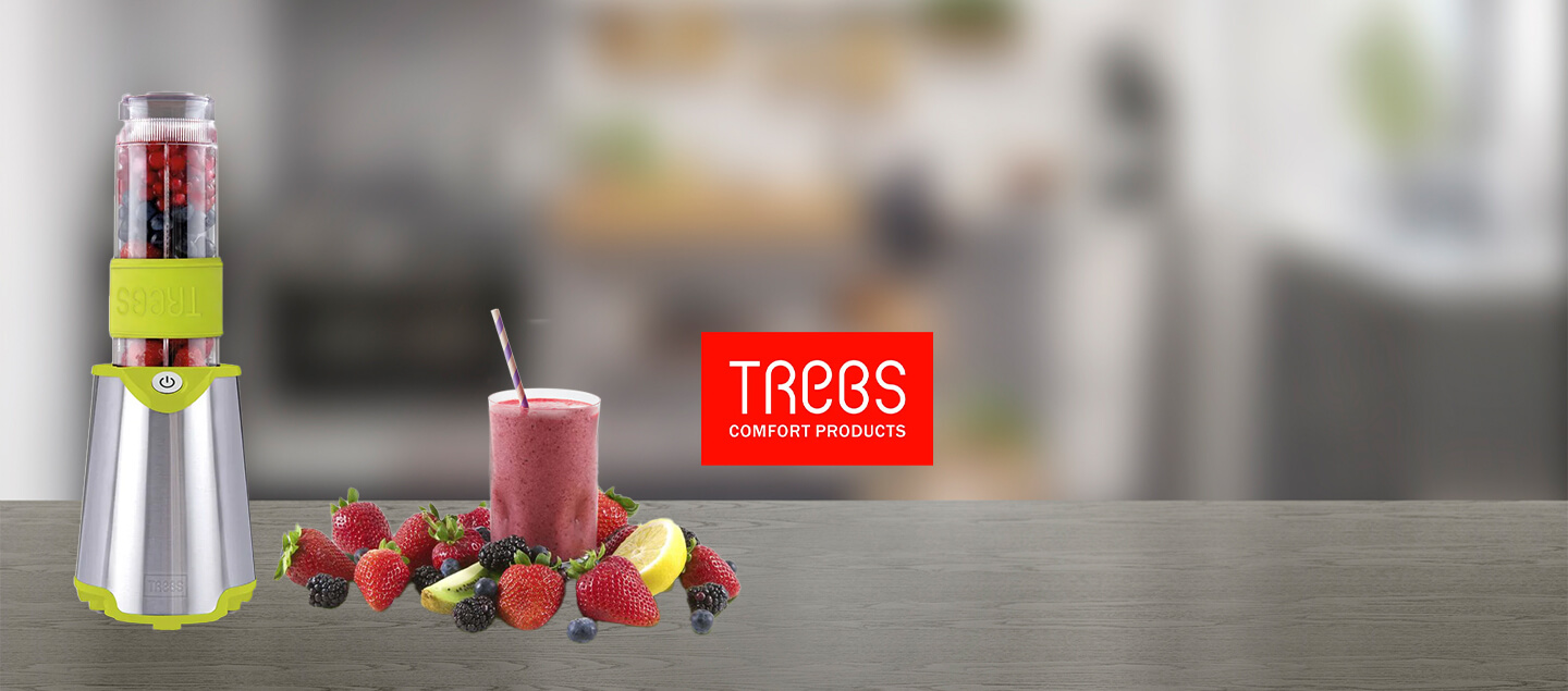 Mixeur smoothie to go portable Trebs (Idéal pour l'emporter partout avec vous) 