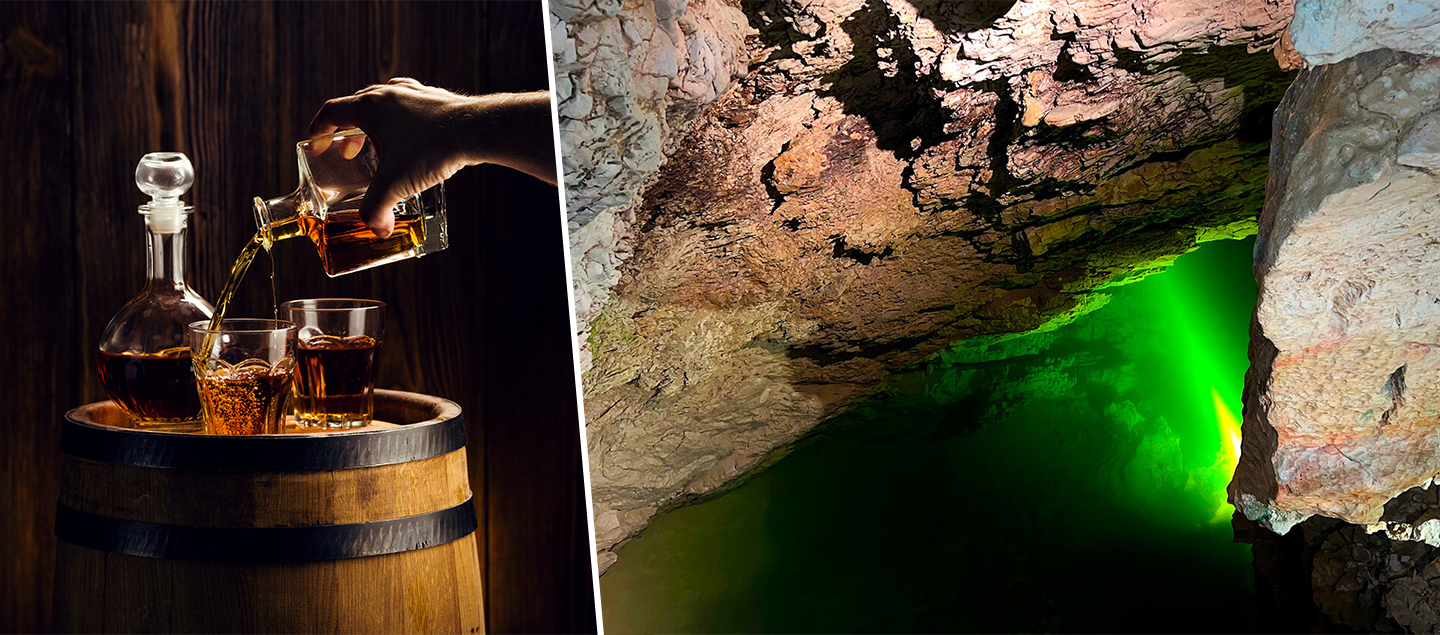 Visite et dégustation dans le chai à Whisky / Rhum dans les Grottes de Vallorbe - Jusqu'à 10 personnes