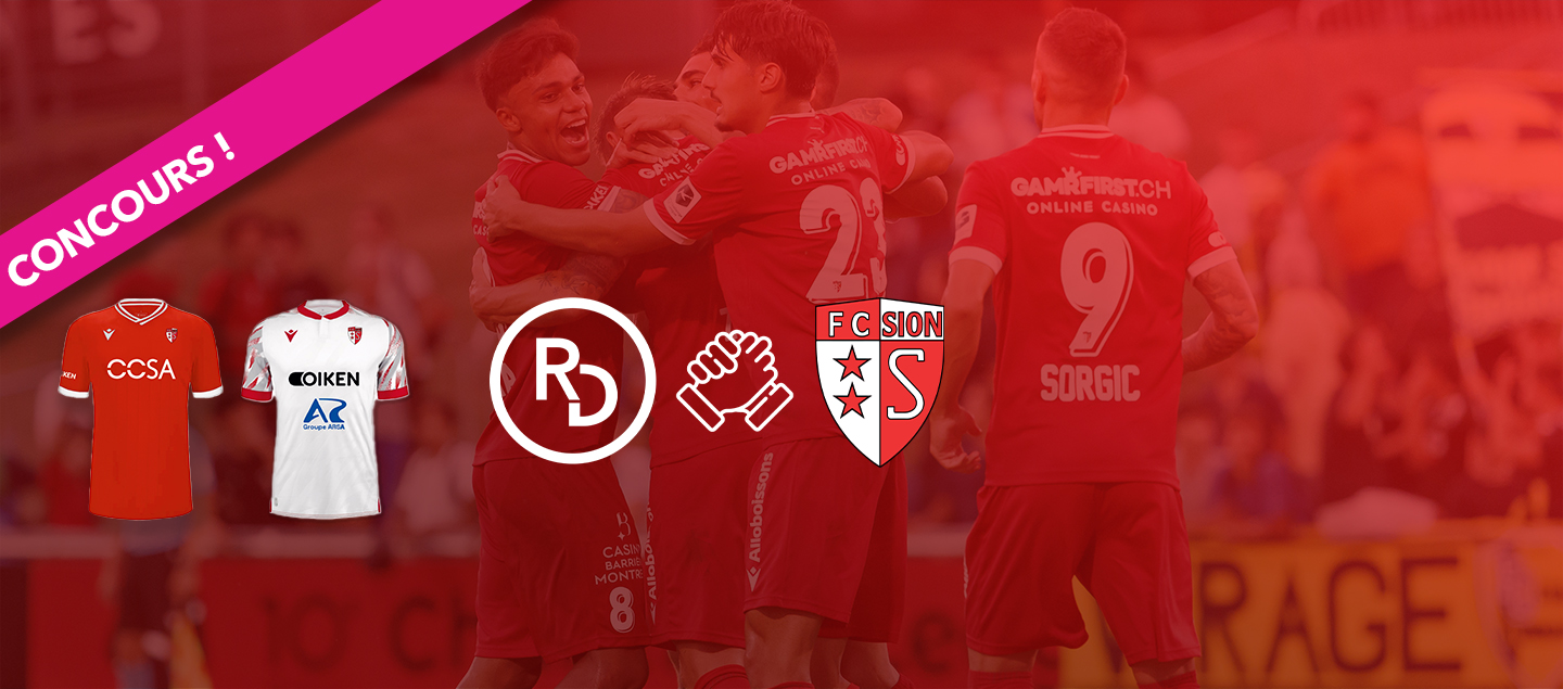 Concours exceptionnel - Gagnez un Maillot officiel 2023-2024 du FC Sion dédicacé par toute l'équipe