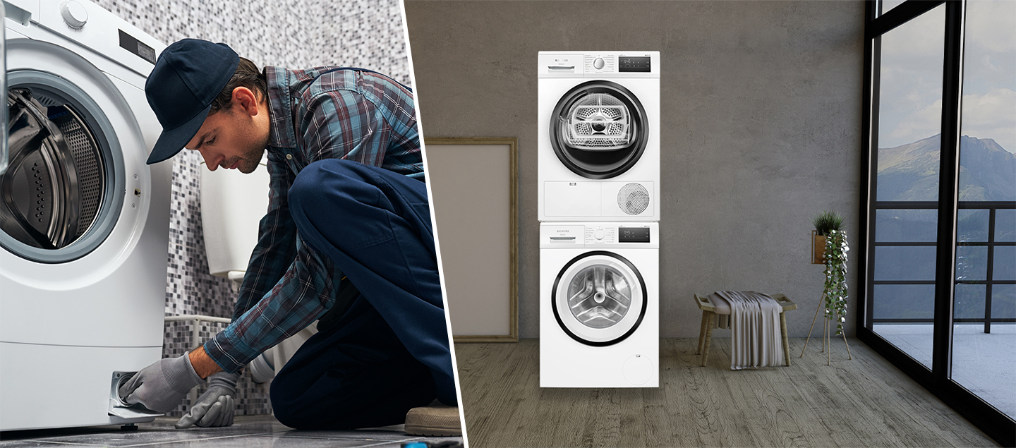 Tour Lave-Linge et/ou Sèche-Linge Bosch avec Installation et Livraison au choix