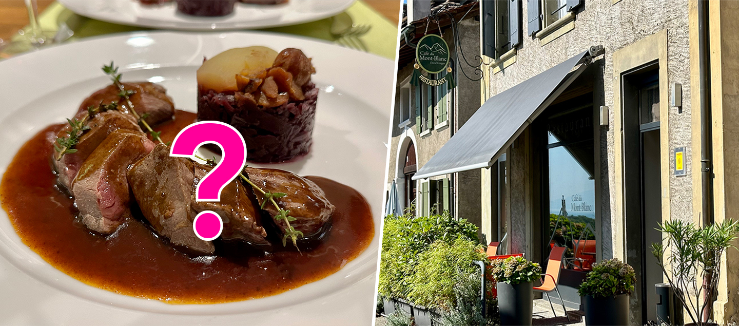 Menu Surprise au Café du Mont-Blanc pour 2 personnes (14 points au Gault & Millau)