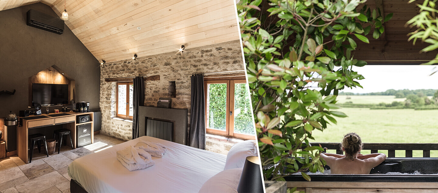 Séjour au cœur de la Bourgogne en chambre Luxe avec Spa privatif et Petit-déjeuner pour 2 personnes