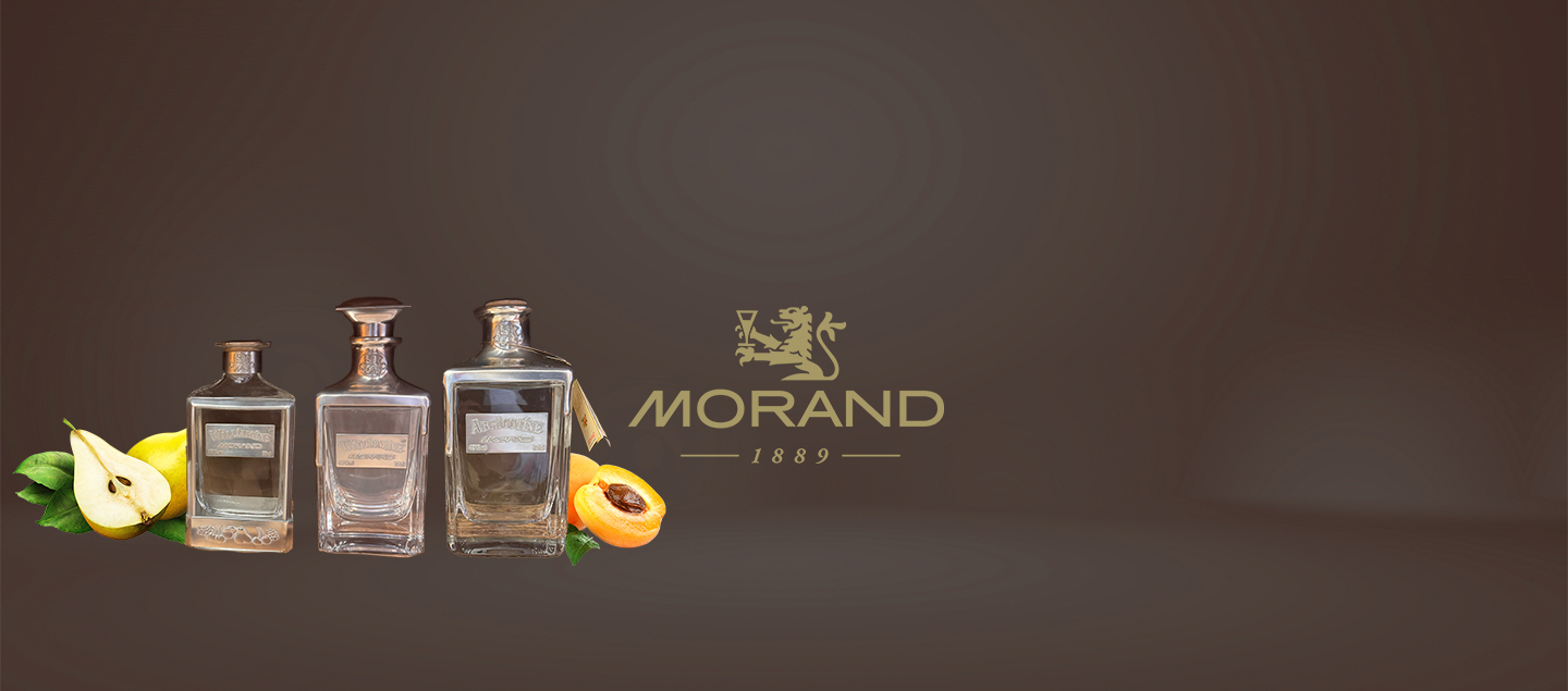 Carafe collector en étain 43°, 75cl de la distillerie Morand (Williamine ou Abricotine)