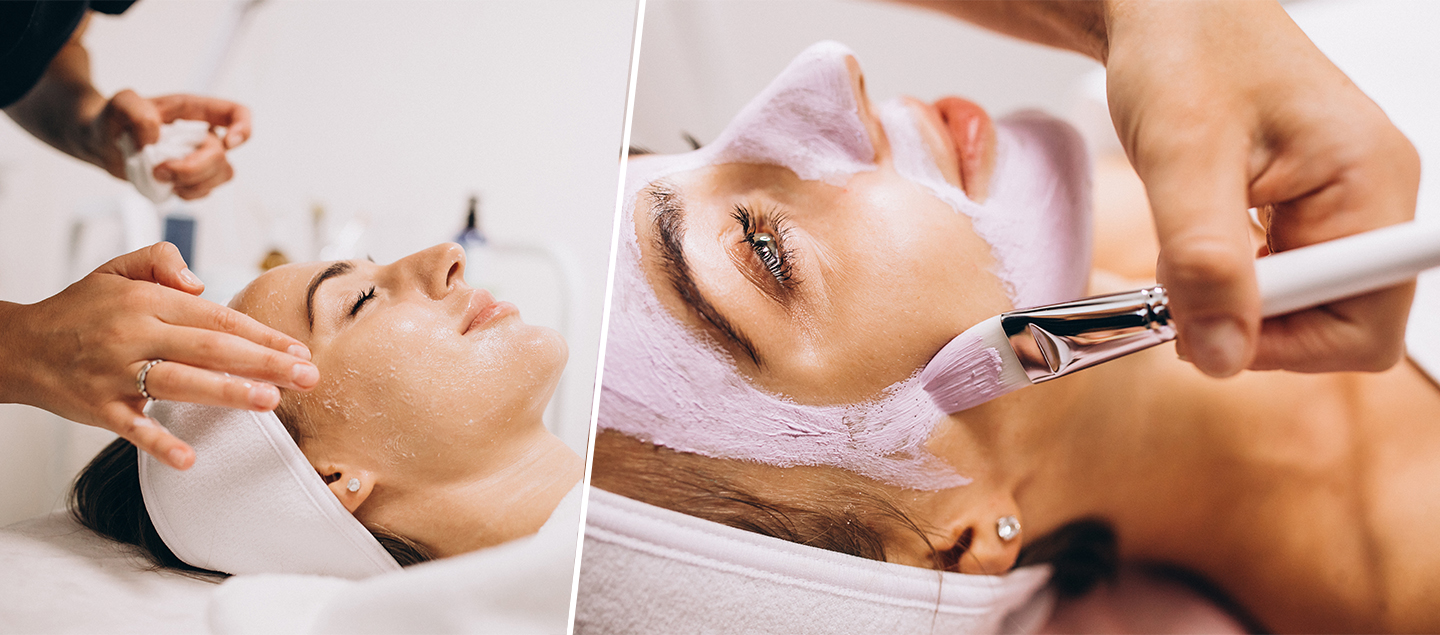 Rituel complet du visage Payot avec nettoyage, gommage, masque, massage et pédicure 