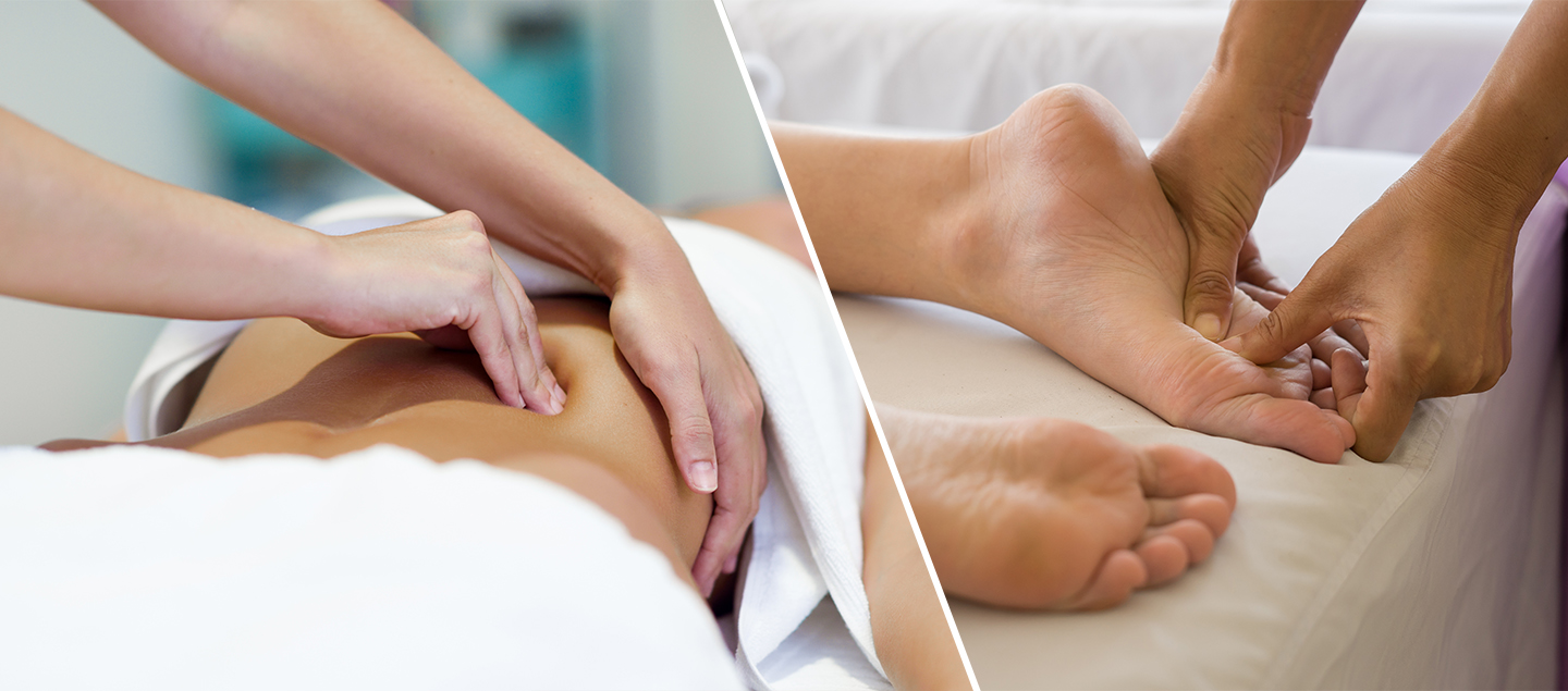 Soin de 60 minutes au choix (Massage thérapeutique, Drainage lymphatique ou Réflexologie plantaire)