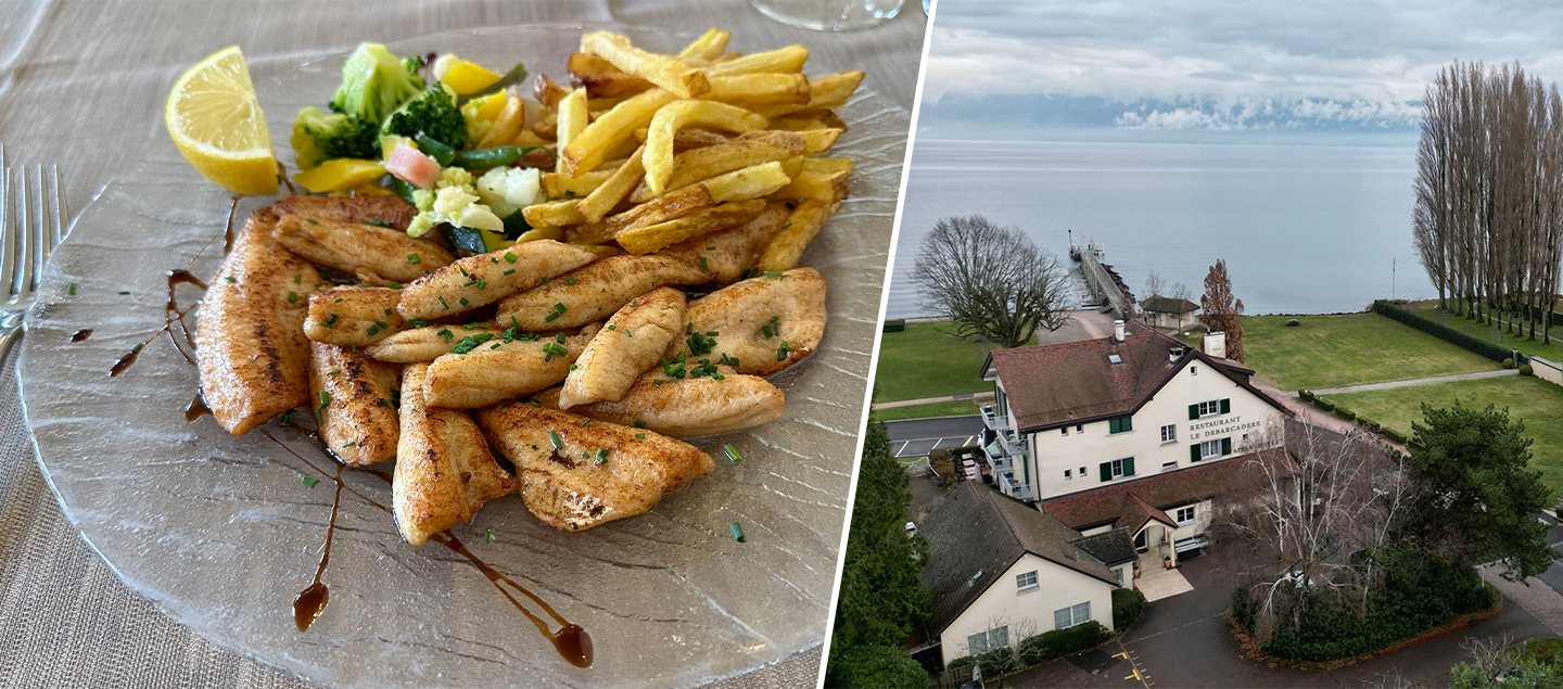 Menu Filets de perche avec entrée, dessert et Verre de bienvenue dès 2 personnes