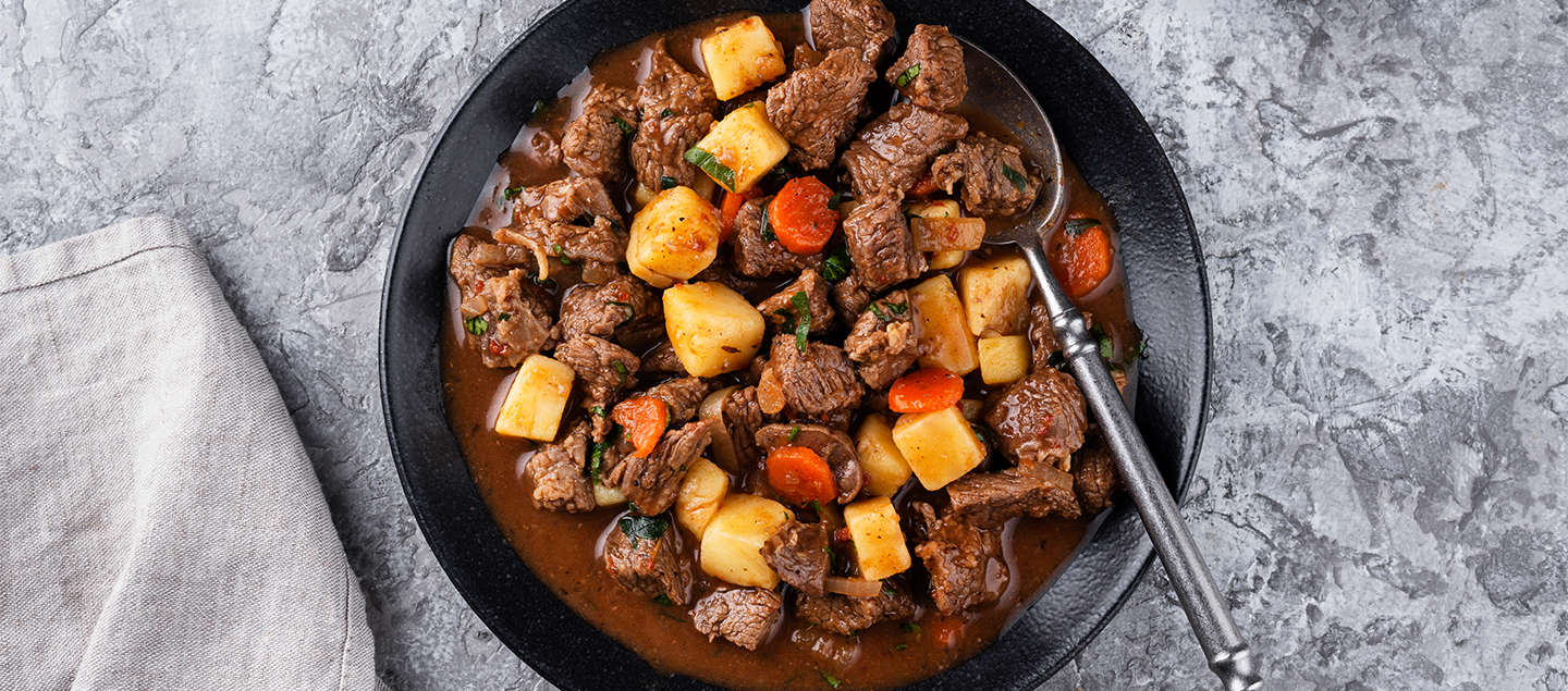 Menu Bœuf bourguignon avec entrée et dessert dès 2 personnes