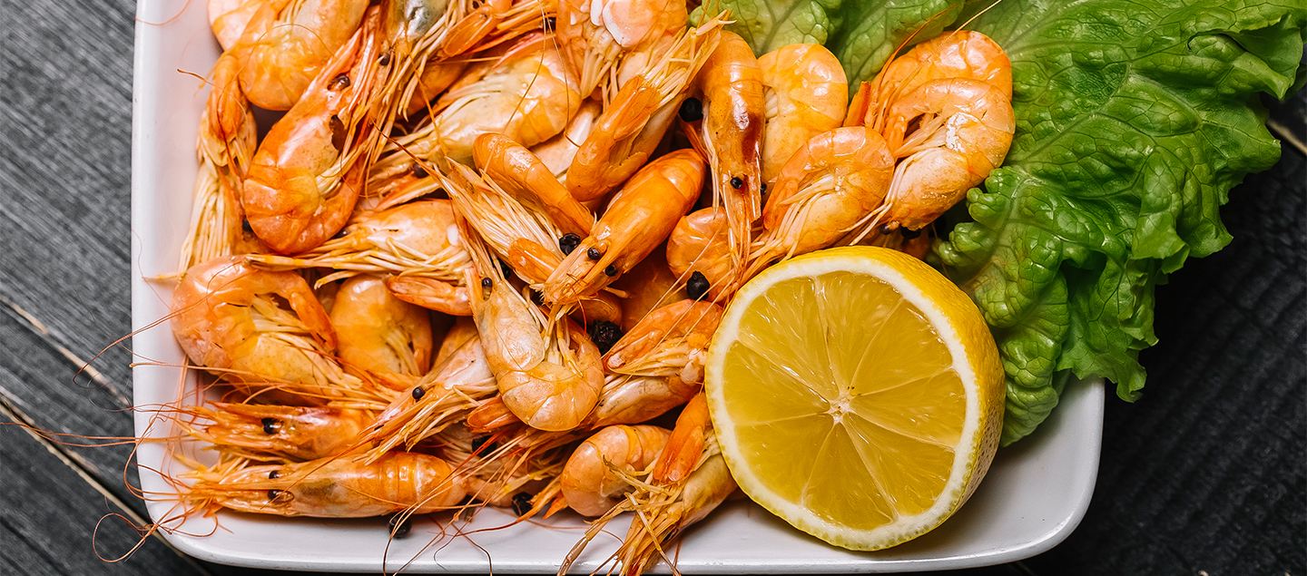 Menu Gambas avec entrée et dessert dès 2 personnes