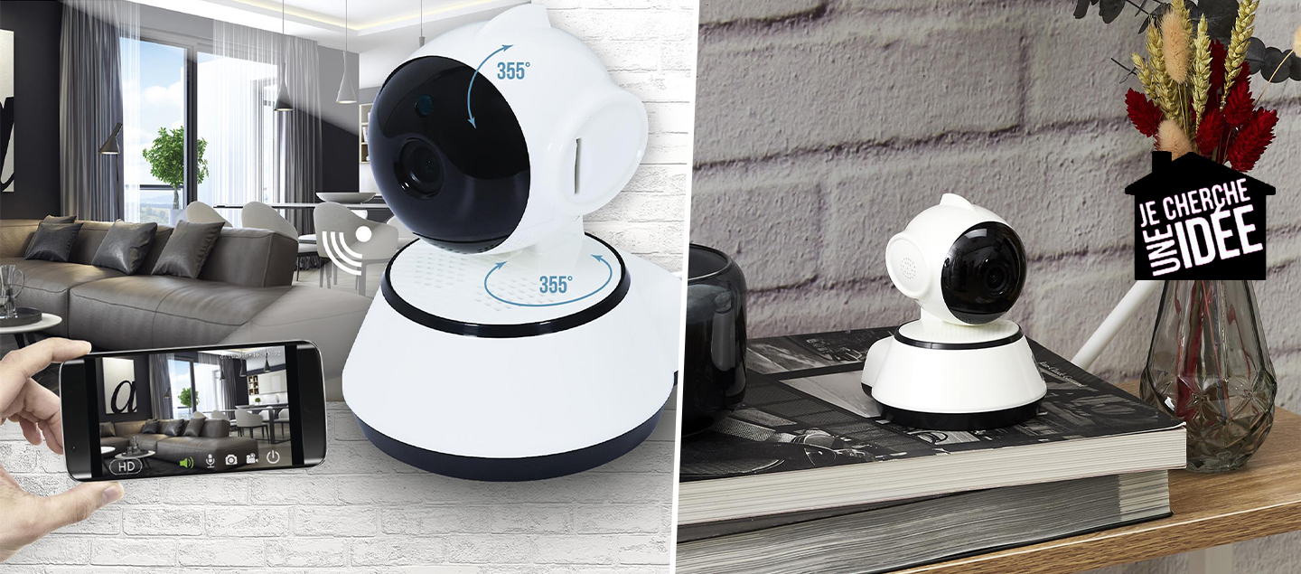 Camera de surveillance connectée multifonction 360°