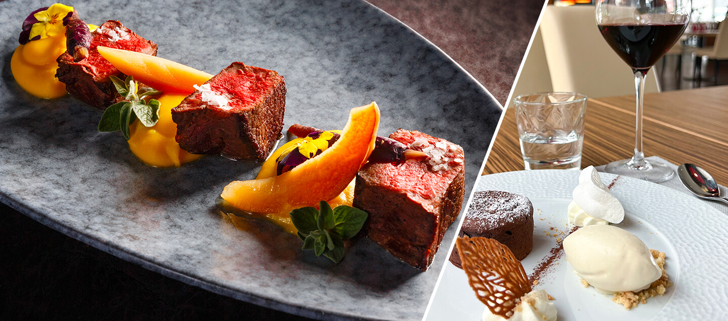 Menu chasse avec entrée, dessert et verres de bienvenue dès 2 personnes